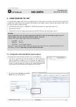 Preview for 14 page of Opvimus MD-30ETH Operating Instructions Manual