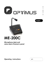 Preview for 3 page of Opvimus ME-200C Operating Instructions Manual