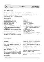 Preview for 5 page of Opvimus ME-200C Operating Instructions Manual