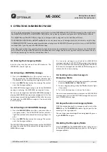 Preview for 13 page of Opvimus ME-200C Operating Instructions Manual