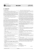 Preview for 11 page of Opvimus NS-CAN Operating Instructions Manual