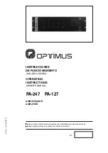 Предварительный просмотр 1 страницы Opvimus PA-127 Operating Instructions And Owner'S Manual