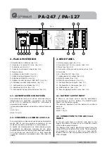 Предварительный просмотр 4 страницы Opvimus PA-127 Operating Instructions And Owner'S Manual