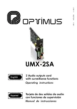 Preview for 1 page of Opvimus UMX-2SA Operating Instructions Manual