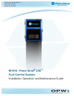 OPW Petro Vend 200 M1010 Installation, Operation And Maintenance Manual preview