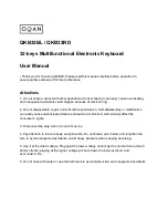 Preview for 1 page of oqan QKB32BL User Manual