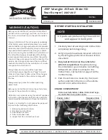 Preview for 1 page of Or-Fab HD Bumper Installation Instructions