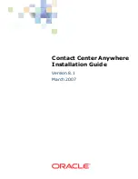 Oracle Contact Center Anywhere 8.1 Installation Manual preview