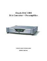 Oracle DAC 1000 Owner'S Manual предпросмотр