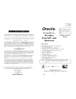 Oracle FRONTDOOR OFD-614 Manual preview