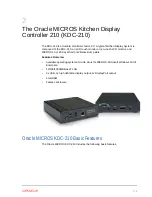 Предварительный просмотр 7 страницы Oracle KDC-210 Setup Manual