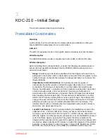 Предварительный просмотр 9 страницы Oracle KDC-210 Setup Manual