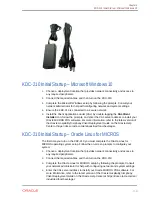 Предварительный просмотр 11 страницы Oracle KDC-210 Setup Manual