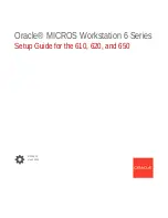 Предварительный просмотр 1 страницы Oracle MICROS 610 Setup Manual