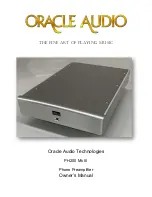 Предварительный просмотр 1 страницы Oracle PH200 Mk III Owner'S Manual