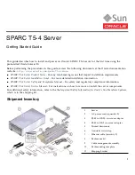 Preview for 1 page of Oracle SPARC T5-4 Getting Started Manual