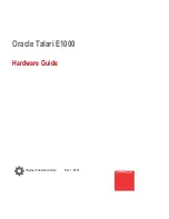 Preview for 1 page of Oracle Talari E1000 Hardware Manual