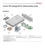 Preview for 1 page of Oracle ZS9-2 Getting Started Manual