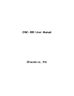 Oracom ORC-300 User Manual preview