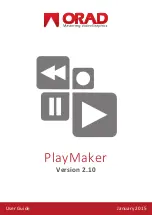 Orad PlayMaker User Manual preview