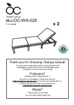 Preview for 1 page of Orange-Casual OC-WK-026 Assembly Instructions Manual