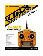 Orange RX T-SIX Instruction Manual предпросмотр