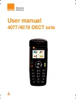 ORANGE 4077 DECT User Manual preview