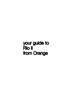 ORANGE RIO II User Manual preview