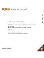 Preview for 10 page of ORANGE TERROR BASS 1000 Owner'S Manual