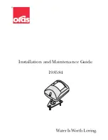 Oras 198584 Installation And Maintenance Manual preview