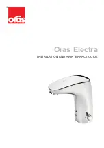 Preview for 1 page of Oras Electra 6152FZ Installation And Maintenance Manual