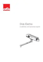 Предварительный просмотр 1 страницы Oras Electra 6172 Installation And Maintenance Manual