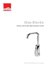 Oras Electra 6330F Installation And Maintenance Manual preview