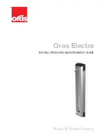 Oras Electra 6661FTX Installation And Maintenance Manual preview