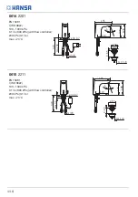 Preview for 4 page of Oras HANSA HANSALIGNA 0614 2201 Installation And Maintenance Manual