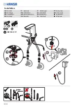 Preview for 8 page of Oras HANSA HANSALIGNA 0614 2201 Installation And Maintenance Manual