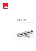 Oras Nova 7412 Installation And Maintenance Manual предпросмотр