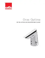 Oras Optima 1714F Installation And Maintenance Manual preview