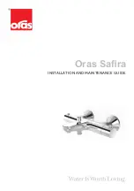 Oras Safira 1340U Installation And Maintenance Manual preview