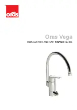 Oras Vega 1820FG Installation And Maintenance Manual preview