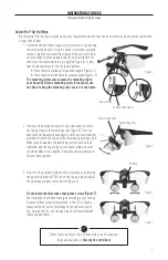 Предварительный просмотр 7 страницы Orascoptic UNIVERSAL FLIP-UP LOUPE Instructions For Use Manual