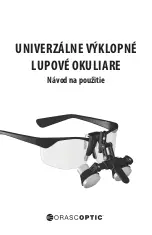 Предварительный просмотр 163 страницы Orascoptic UNIVERSAL FLIP-UP LOUPE Instructions For Use Manual