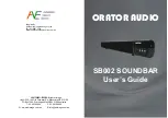 Предварительный просмотр 1 страницы Orator Audio SB002 User Manual