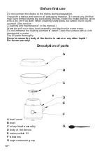 Preview for 10 page of Orava CM-551 Instruction Manual