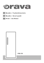 Orava FRO-170 User Manual preview