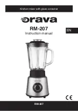 Предварительный просмотр 1 страницы Orava RM-207 Instruction Manual