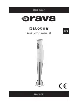 Orava RM-250A Instruction Manual preview