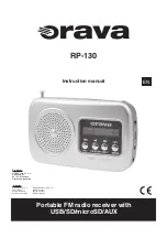 Orava RP-130 Instruction Manual preview