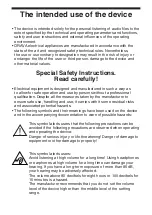 Preview for 2 page of Orava S-500 BT Instruction Manual