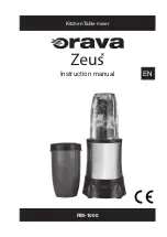 Orava Zeus RM-1000 Instruction Manual preview